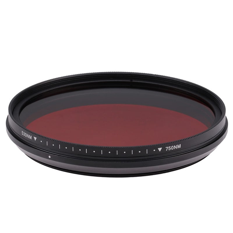 FOTGA 67mm Six-in-One Adjustable Variable Infrared Filter IR Pass X-Ray Lens Filter 530nm to 650nm 680nm 720nm 750nm Lens Filter for DSLR Camera - Image 3